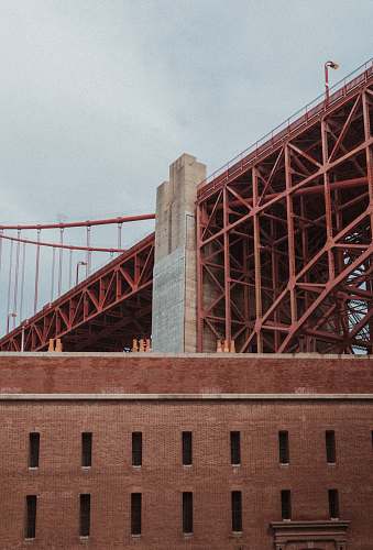 golden gate bridge brown metal bridge demolition